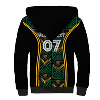 Jamaica Reggae Boyz Custom Sherpa Hoodie Ethnic Motifs - Wonder Print Shop