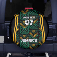 Jamaica Reggae Boyz Custom Spare Tire Cover Ethnic Motifs - Wonder Print Shop
