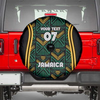 Jamaica Reggae Boyz Custom Spare Tire Cover Ethnic Motifs - Wonder Print Shop