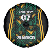 Jamaica Reggae Boyz Custom Spare Tire Cover Ethnic Motifs - Wonder Print Shop