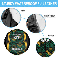 Jamaica Reggae Boyz Custom Spare Tire Cover Ethnic Motifs - Wonder Print Shop