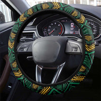 Jamaica Reggae Boyz Custom Steering Wheel Cover Ethnic Motifs - Wonder Print Shop