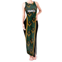 Jamaica Reggae Boyz Custom Tank Maxi Dress Ethnic Motifs - Wonder Print Shop