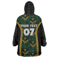 Jamaica Reggae Boyz Custom Wearable Blanket Hoodie Ethnic Motifs - Wonder Print Shop