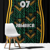 Jamaica Reggae Boyz Custom Window Curtain Ethnic Motifs - Wonder Print Shop