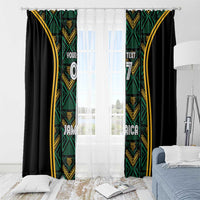 Jamaica Reggae Boyz Custom Window Curtain Ethnic Motifs - Wonder Print Shop