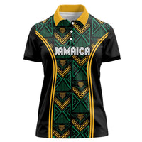 Jamaica Reggae Boyz Custom Women Polo Shirt Ethnic Motifs - Wonder Print Shop