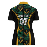 Jamaica Reggae Boyz Custom Women Polo Shirt Ethnic Motifs - Wonder Print Shop