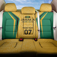 Jamaica Custom Back Car Seat Cover Ethnic Motifs - Gold Accents LT7 - Wonder Print Shop