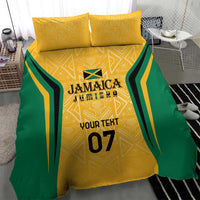 Jamaica Custom Bedding Set Ethnic Motifs - Gold Accents LT7 - Wonder Print Shop