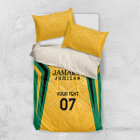 Jamaica Custom Bedding Set Ethnic Motifs - Gold Accents LT7 - Wonder Print Shop