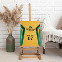 Jamaica Custom Canvas Wall Art Ethnic Motifs - Gold Accents LT7 - Wonder Print Shop