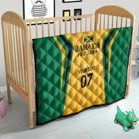 Jamaica Custom Quilt Ethnic Motifs - Gold Accents - Wonder Print Shop
