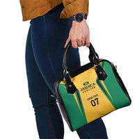 Jamaica Custom Shoulder Handbag Ethnic Motifs - Gold Accents
