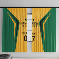 Jamaica Custom Window Curtain Ethnic Motifs - Gold Accents - Wonder Print Shop
