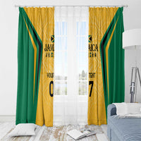 Jamaica Custom Window Curtain Ethnic Motifs - Gold Accents - Wonder Print Shop