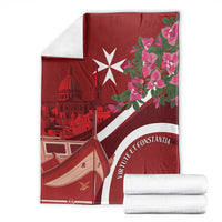 Inħobbok Malta Blanket Bougainville and Luzzu