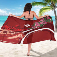 Inħobbok Malta Sarong Bougainville and Luzzu