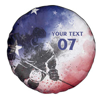 USA Ice Hockey Custom Spare Tire Cover Splash Art Abstract Style