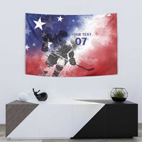 USA Ice Hockey Custom Tapestry Splash Art Abstract Style