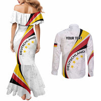 Germany Personalized Couples Matching Mermaid Dress and Long Sleeve Button Shirt 2025 Nationalelf - GO Deutschland