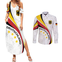 Germany Personalized Couples Matching Summer Maxi Dress and Long Sleeve Button Shirt 2025 Nationalelf - GO Deutschland