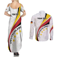 Germany Personalized Couples Matching Summer Maxi Dress and Long Sleeve Button Shirt 2025 Nationalelf - GO Deutschland