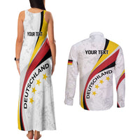 Germany Personalized Couples Matching Tank Maxi Dress and Long Sleeve Button Shirt 2025 Nationalelf - GO Deutschland
