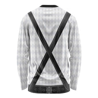 Germany Trachten Lederhose Inspired Long Sleeve Shirt Sable Black
