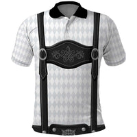 Germany Trachten Lederhose Inspired Polo Shirt Sable Black