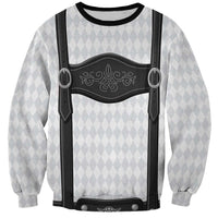 Germany Trachten Lederhose Inspired Sweatshirt Sable Black