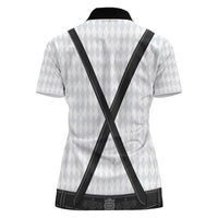 Germany Trachten Lederhose Inspired Women Polo Shirt Sable Black