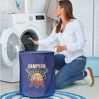 Venezuela Baseball Campeon Laundry Basket Arepa Powers