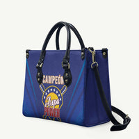 Venezuela Baseball Campeon Leather Bag Arepa Powers