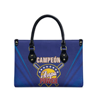 Venezuela Baseball Campeon Leather Bag Arepa Powers