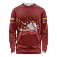 Venezuela Baseball Custom Long Sleeve Shirt Campeon - Making History