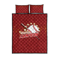 Venezuela Baseball Quilt Bed Set Campeon - Making History