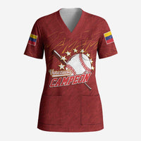 Venezuela Baseball Custom Scrub Top Campeon - Making History