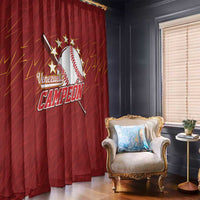 Venezuela Baseball Window Curtain Campeon - Making History
