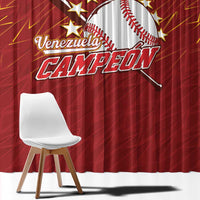 Venezuela Baseball Window Curtain Campeon - Making History