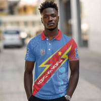 DR Congo 2026 Kopo ya Mokili Custom Polo Shirt Leopards Making History