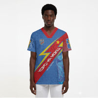 DR Congo 2026 Kopo ya Mokili Custom Scrub Top Leopards Making History