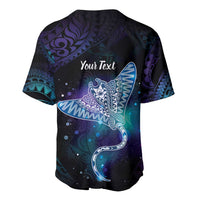Polynesian Tala Manta Ray Baseball Jersey Nowhere You Could Go That I Won't Be With You - Wonder Print Shop