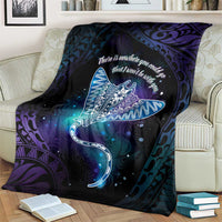 Polynesian Tala Manta Ray Blanket Nowhere You Could Go That I Won't Be With You - Wonder Print Shop