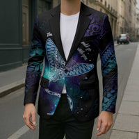 Polynesian Tala Manta Ray Blazer Nowhere You Could Go That I Won't Be With You - Wonder Print Shop