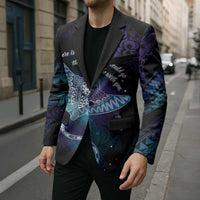 Polynesian Tala Manta Ray Blazer Nowhere You Could Go That I Won't Be With You - Wonder Print Shop