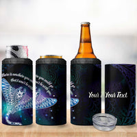 Polynesian Tala Manta Ray 4 in 1 Can Cooler Tumbler Nowhere You Could Go That I Won't Be With You - Wonder Print Shop