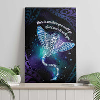 Polynesian Tala Manta Ray Canvas Wall Art Nowhere You Could Go That I Won't Be With You - Wonder Print Shop