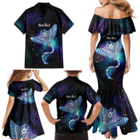 Polynesian Tala Manta Ray Family Matching Mermaid Dress and Hawaiian Shirt Nowhere You Could Go That I Won't Be With You - Wonder Print Shop