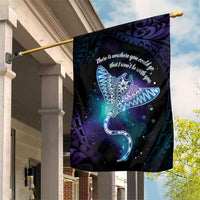 Polynesian Tala Manta Ray Garden Flag Nowhere You Could Go That I Won't Be With You - Wonder Print Shop